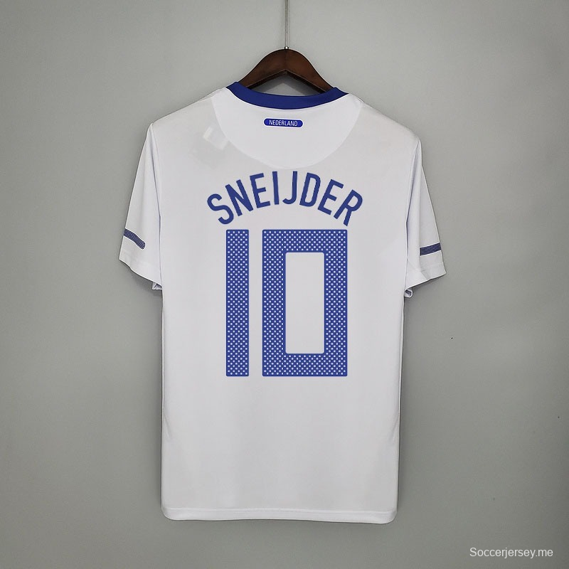 Retro Netherlands 2010 away Soccer Jersey