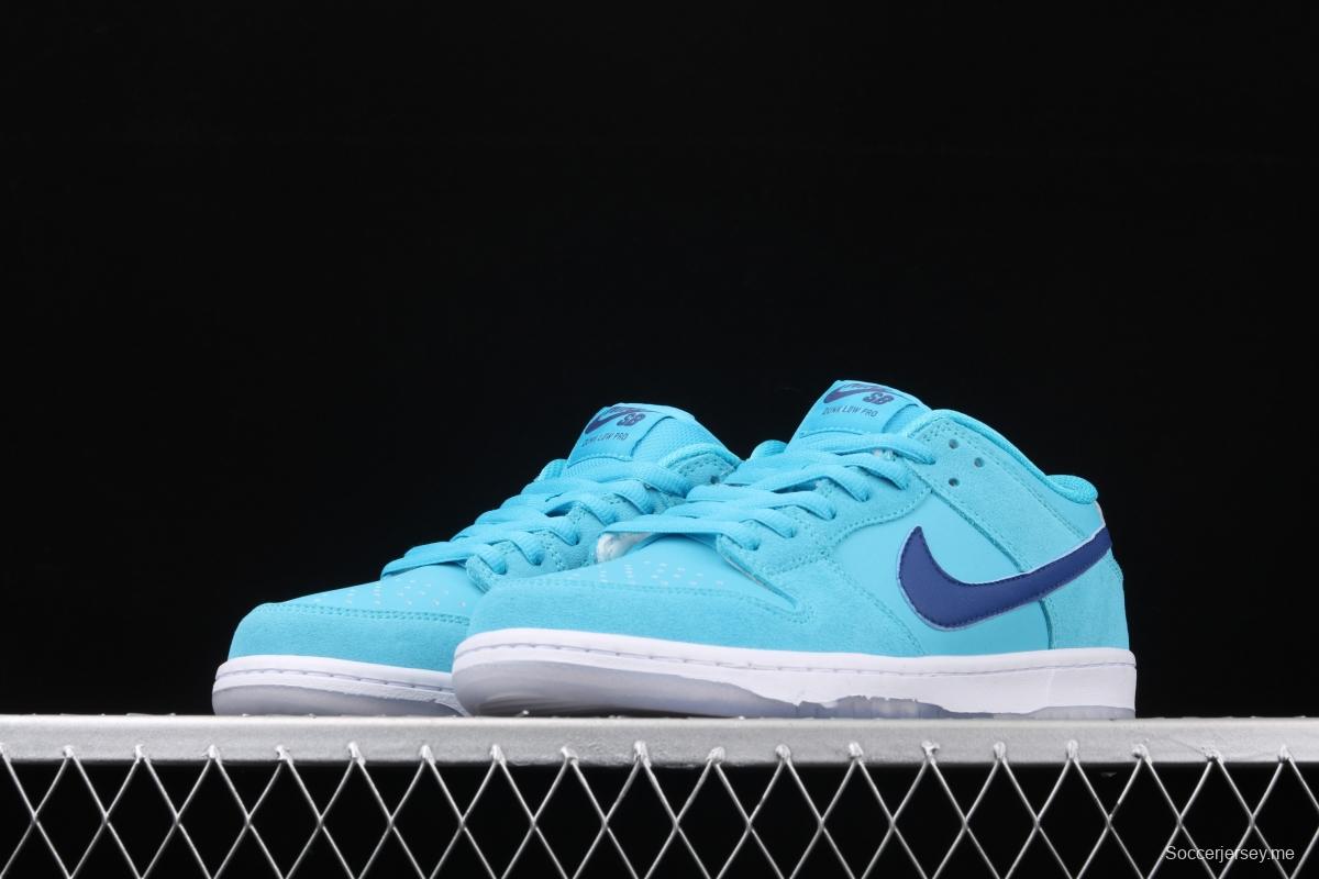 NIKE SB DUNK Low Pro sky blue wool-like low-top casual board shoes BQ6817-400