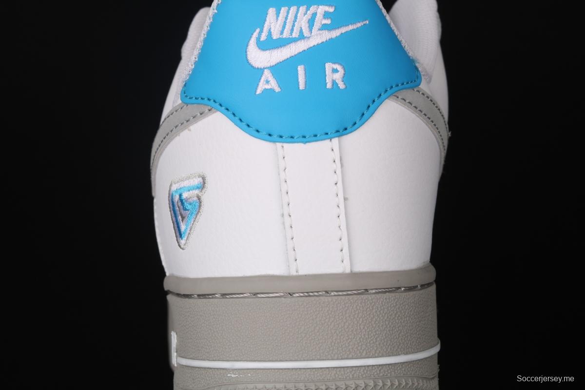 NIKE Air Force 1 Low NBA Flying Man Carter personal PE White Lake Blue 3M reflective low-top casual board shoes CK5433-200