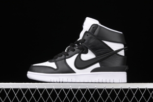 Ambush x NIKE DUNK High Black Wu Yifan Deng Ziqi same black and white high top casual board shoes CU7544-001