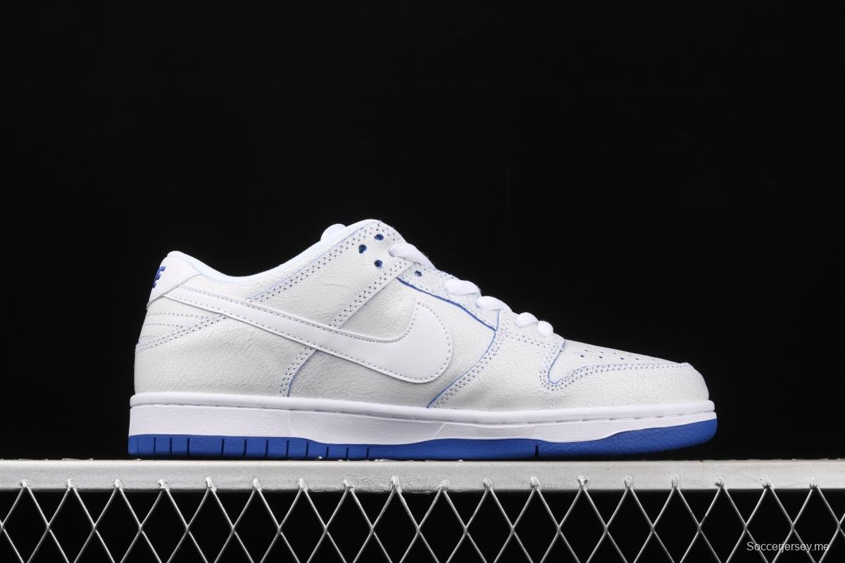 NIKE SB DUNK Low Pro Magnolia QQ crack ice blue blue porcelain sports skateboard shoes CJ6884-100