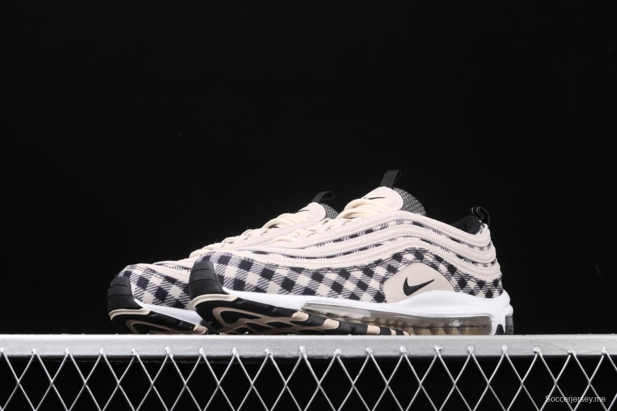 NIKE Air Max 97 Premium checkerboard retro bullet trend air cushion casual running shoes 312834-201