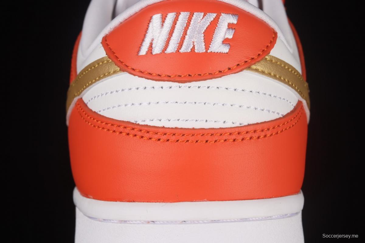 NIKE DUNK Low Golden Orange Platinum Orange SB rebound Fashion Leisure Board shoes DQ4690-800