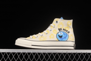 Converse ChuNIKE Taylor spring 2022 new earth graffiti hit high-top casual board shoes 172863C