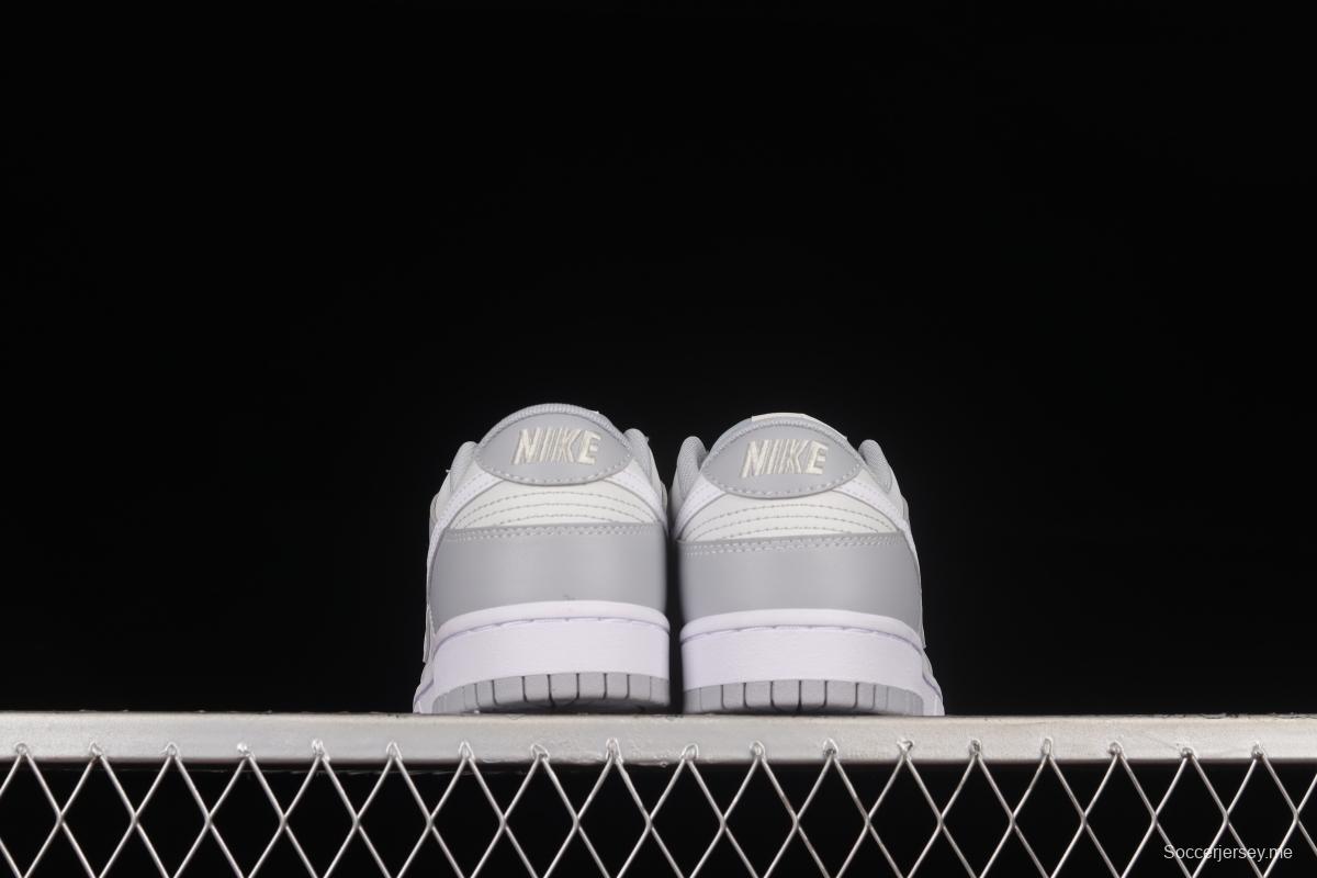 NIKE DUNK Low Retro Grey White Cool Grey Color Matching SB Buckle Rebounds Fashion Casual Sneakers DJ6188-001