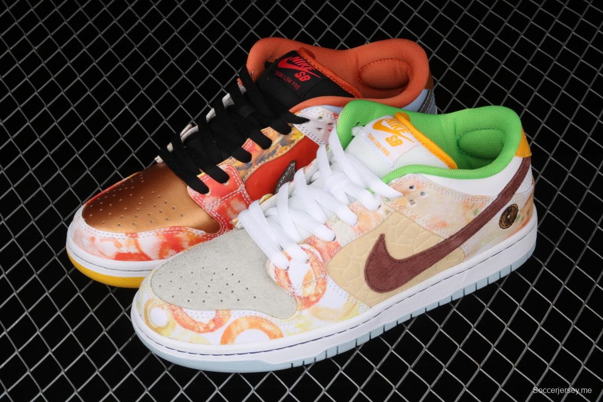 NIKE SB DUNK Low CNY joint style Chinese mandarin duck tie-dyed low-top skateboard shoes CV1628-800