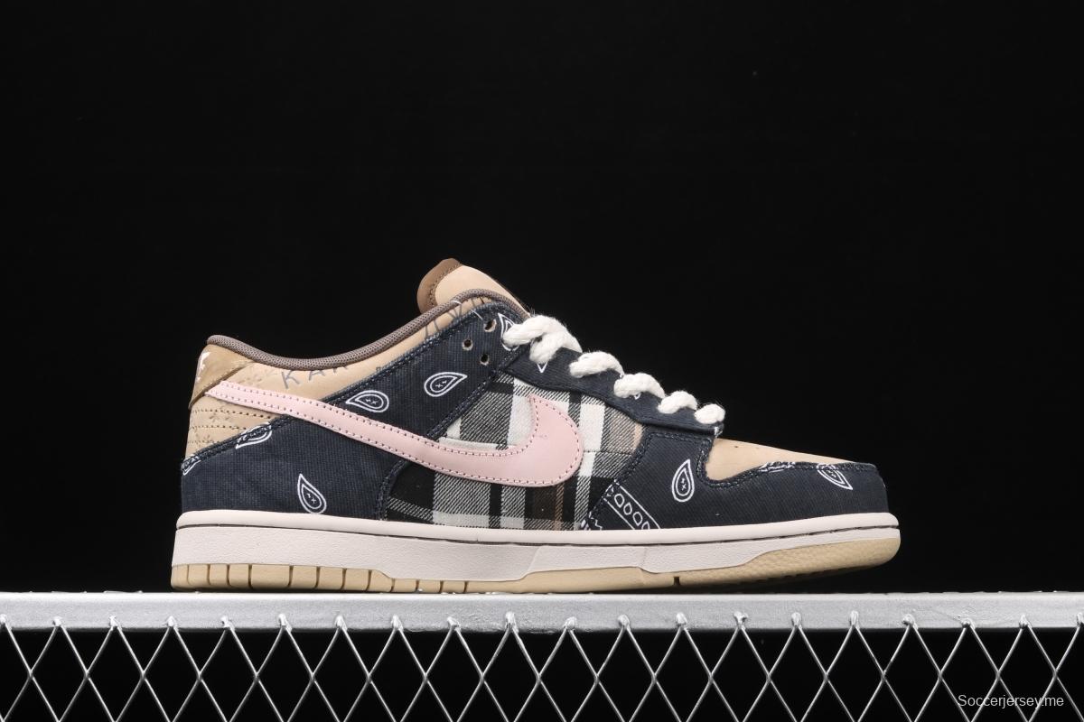 Travis Scott × SB DUNK joint name board shoes cashew fruit CT5053-001