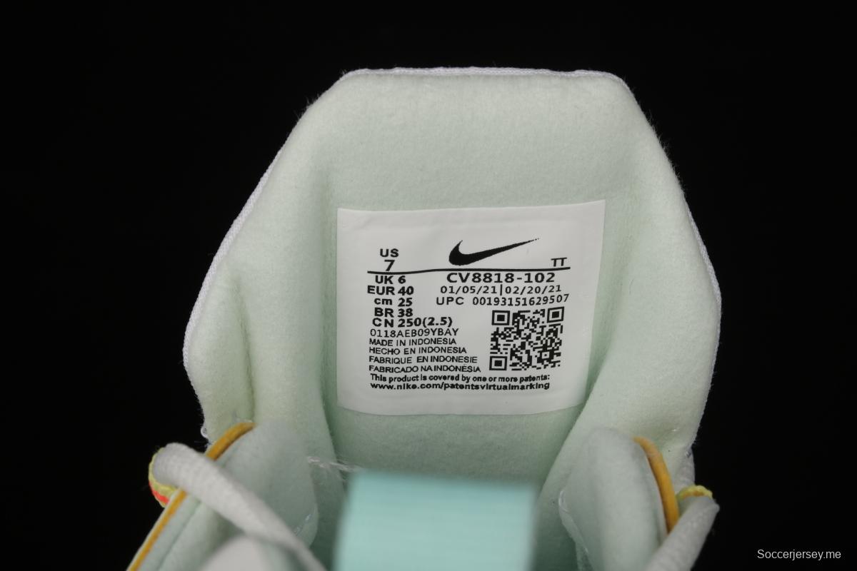 NIKE Air Max 270React new high frequency mesh hollowed-out half-palm air cushion running shoes CV8818-102