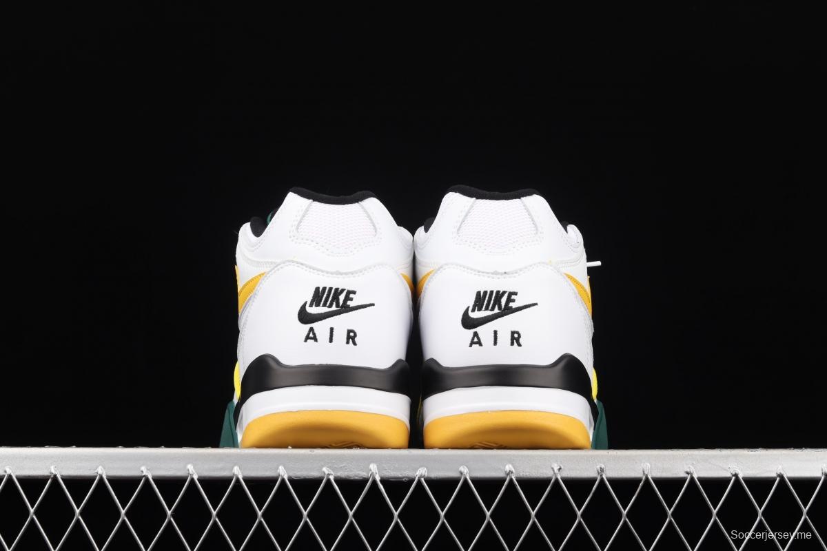 NIKE Air Flight 89 White Chrysanthemum Yellow Air cushion Basketball shoes CN0050-100