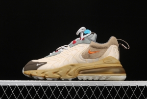 Travis Scott x NIKE Air Max 270React TS co-branded half-palm air cushion running shoes CT2864-200