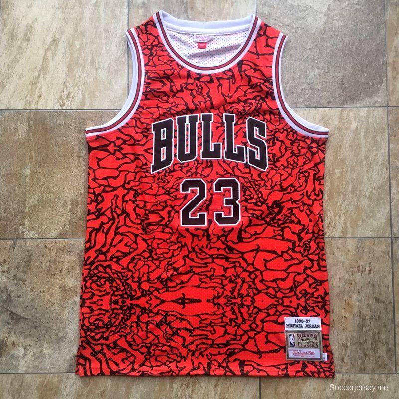 Men's Michael Jordan Red Retro Classic Team Jersey