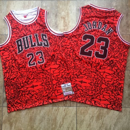Men's Michael Jordan Red Retro Classic Team Jersey
