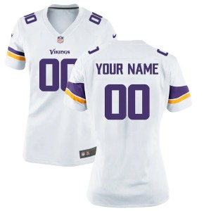 Women's White Customized Game Team Jersey