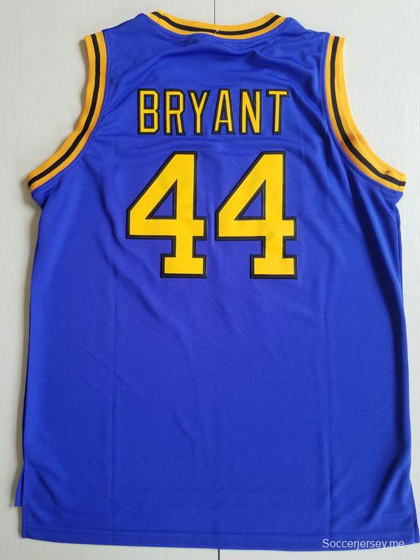 Bryant 44 Crenshaw High School Blue Basketball Jersey