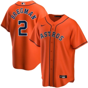 Men's Alex Bregman Orange Alternate 2020 Player Team Jersey