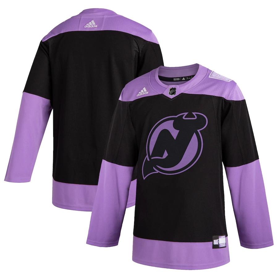 Women's Black Hockey Fights Cancer Practice Team Jersey