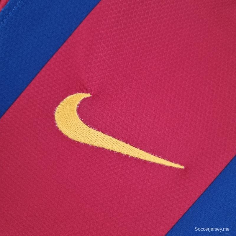 قميص ريترو 10/11 برشلونة بأكمام طويلة بأكمام طويلة
