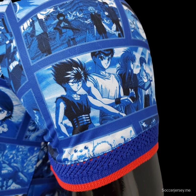 2021 الإصدار التذكاري لليابان 2021 القميص الأزرق
