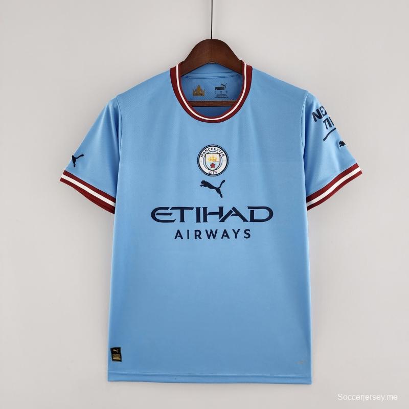 22/23 قميص كرة القدم الأساسي لمانشستر سيتي
