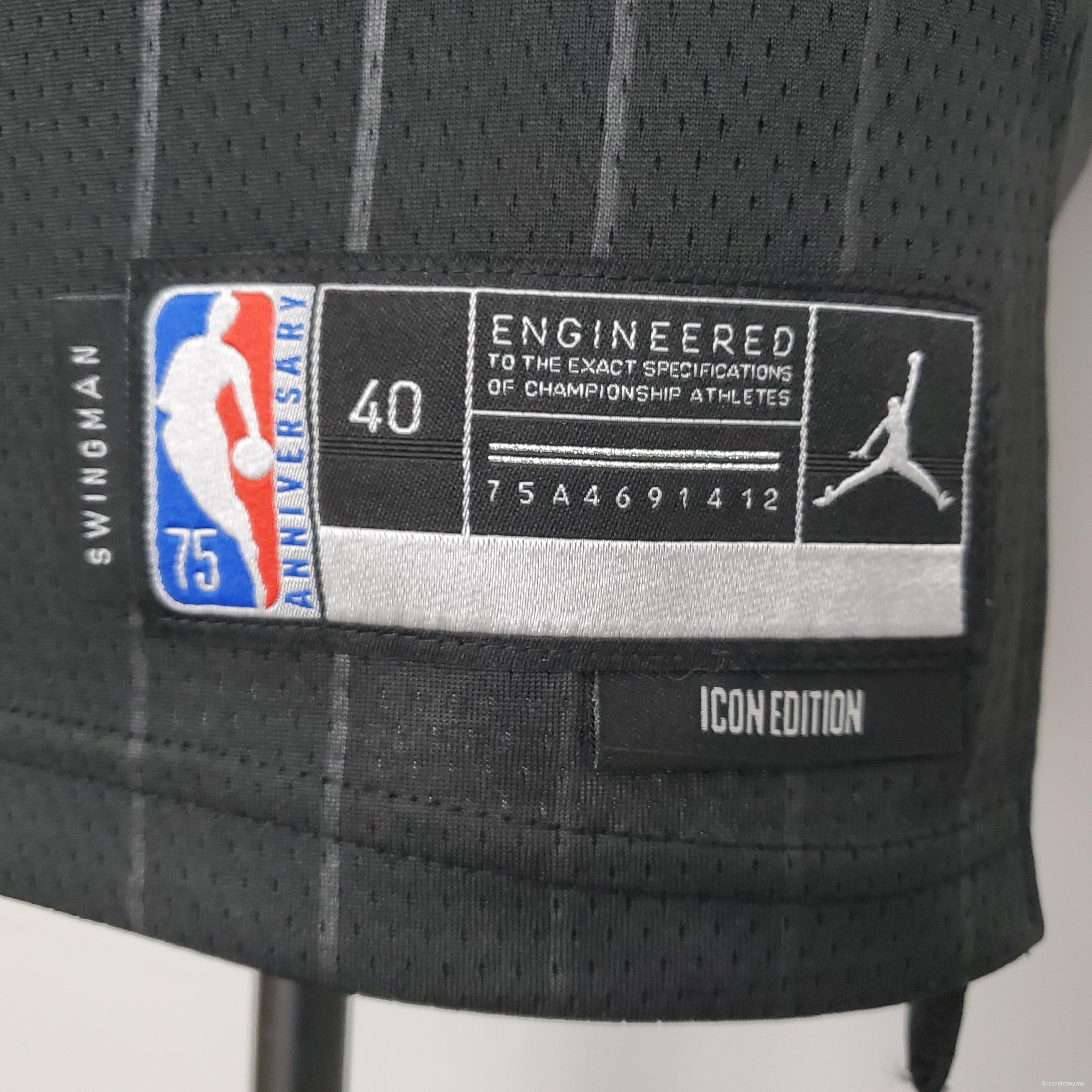 الذكرى الـ 75 لفاين#8 لوفن #8 بولز فلايرز قميص الدوري الاميركي للمحترفين الأسود
