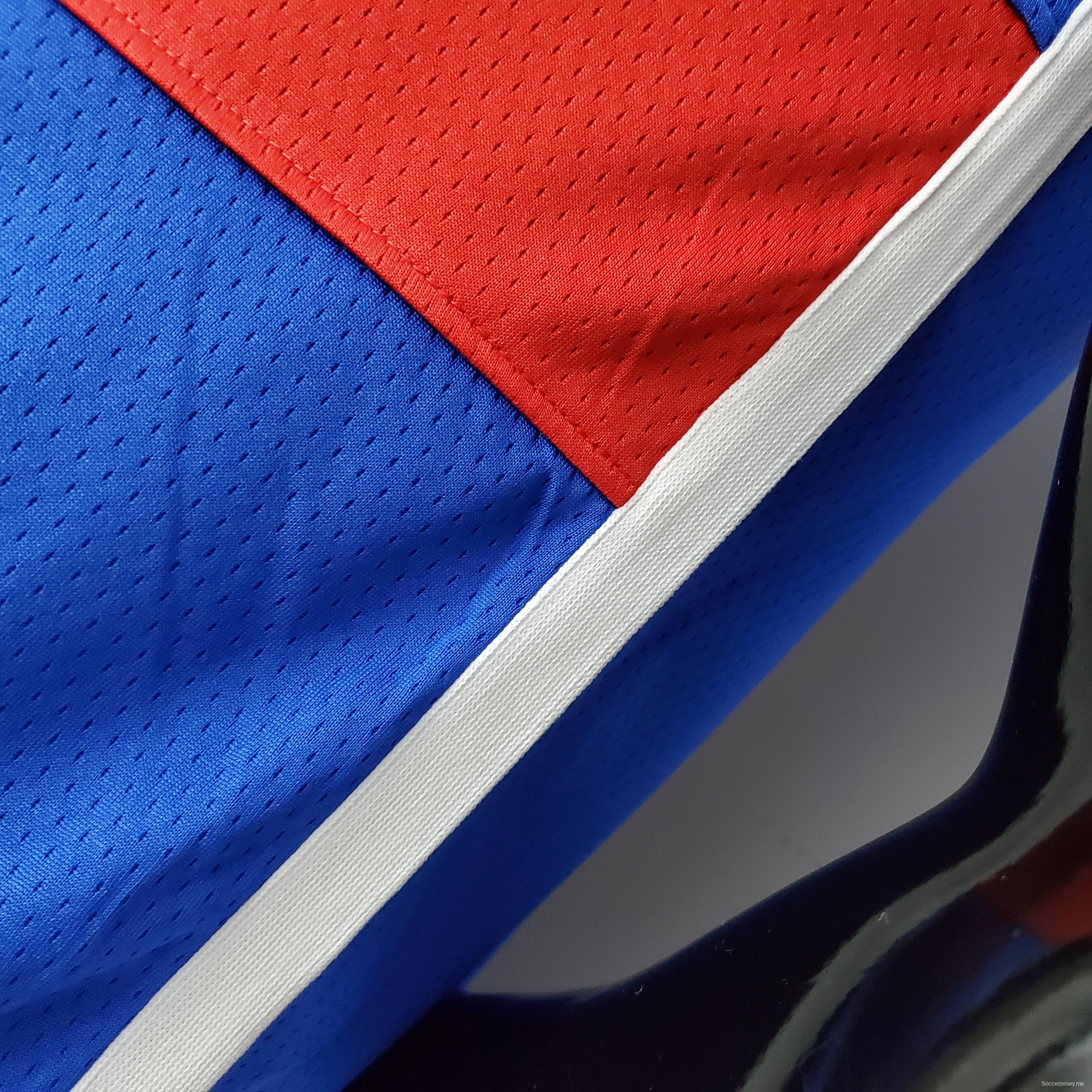 2022 واشنطن ويزاردز واشنطن ويزاردز هاريل # 6 إصدار مدينة المواهب أزرق-أحمر قميص دوري كرة السلة الأمريكي للمحترفين
