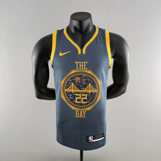 قميص ويجنز 2018 WIGGINS #22 غولدن ستيت ووريورز رمادي دوري كرة السلة الأمريكي للمحترفين
