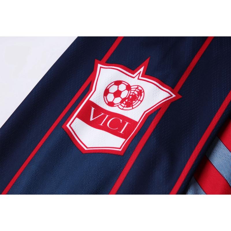 قميص ريترو 98/99 وست هام يونايتد × آيرون مايدن بأكمام طويلة باللون الكحلي
