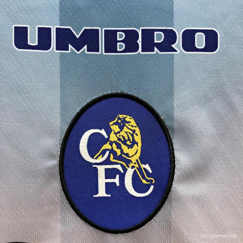 قميص كرة قدم أصفر ريترو 95/97 تشيلسي أصفر اللون أصفر قديم
