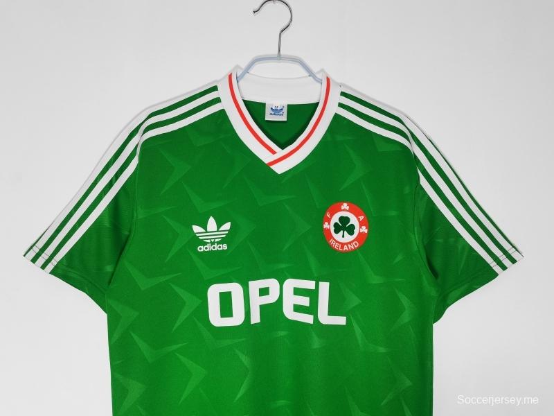 قميص أيرلندا القديم 1990/92 قميص أيرلندا الرئيسي لكرة القدم
