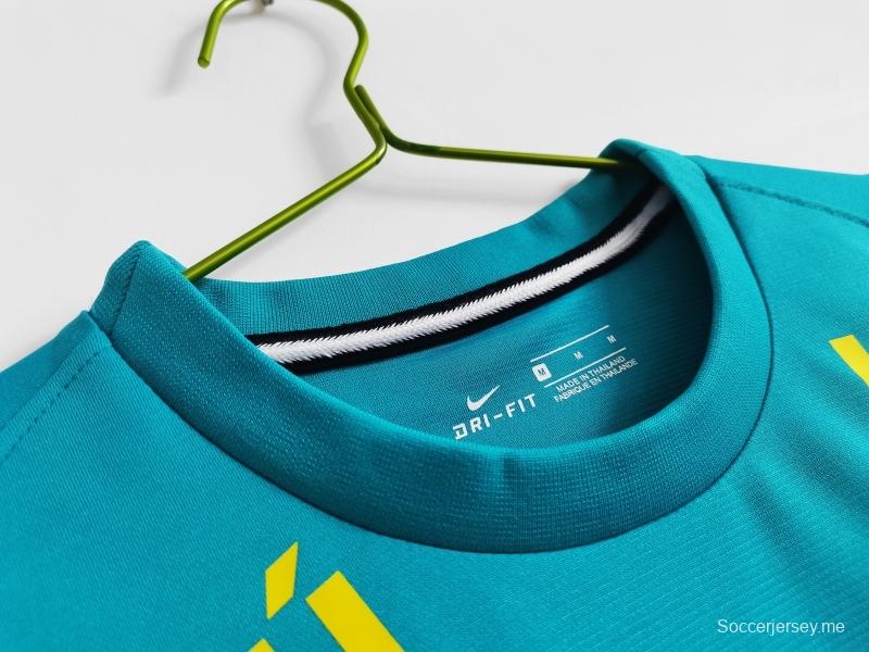 قميص تدريب أزرق ريترو 2021 البرازيل الأزرق
