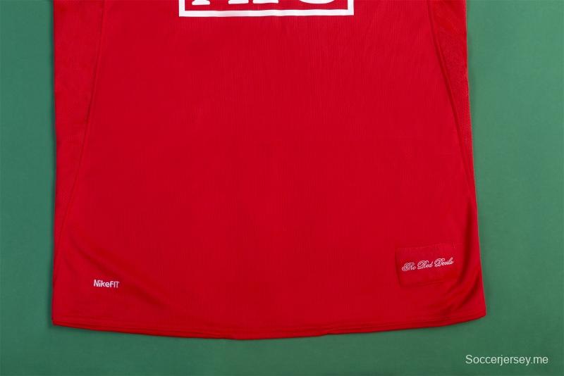 قميص مانشستر يونايتد الرجعية 07/08 ريترو 07/08 قميص مانشستر يونايتد الرئيسي لكرة القدم
