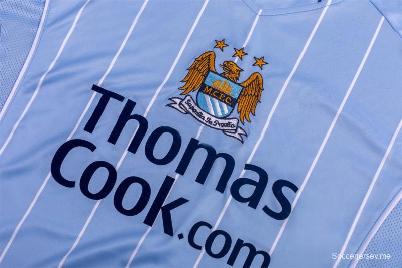 قميص فريق مانشستر سيتي القديم 07/08 ريترو 07/08 لكرة القدم الأساسي لمانشستر سيتي
