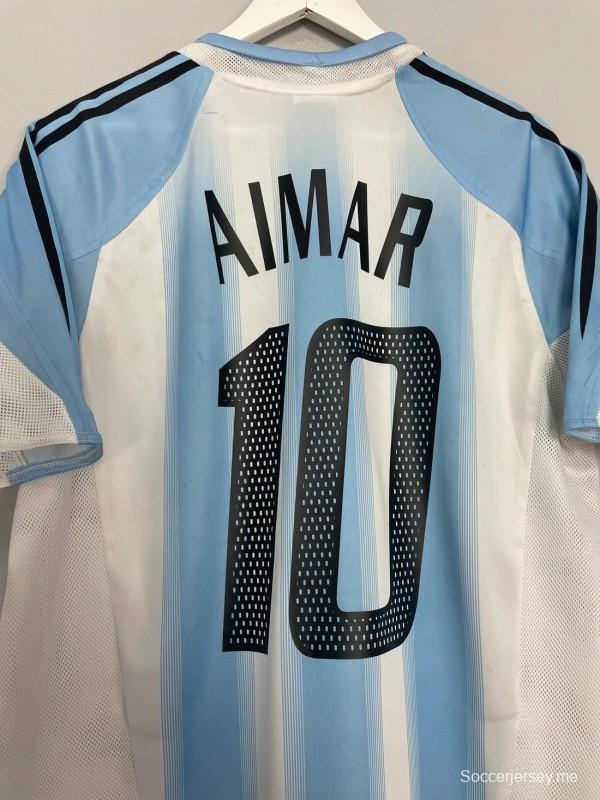 قميص منتخب الأرجنتين 2004 ريتروس 2004 هوم جيرسي
