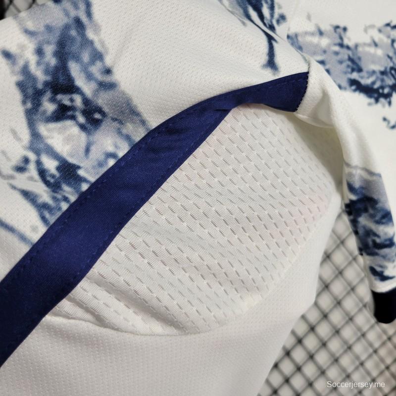 قميص إيطاليا 2023 خارجي أبيض اللون أبيض 2023
