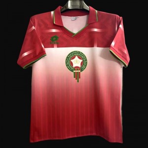 قميص المغرب 1994 ريترو 1994، قميص أحمر اللون أحمر اللون
