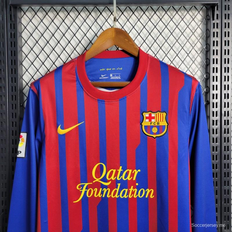 قميص ريترو بأكمام طويلة 11-12 ريترو برشلونة
