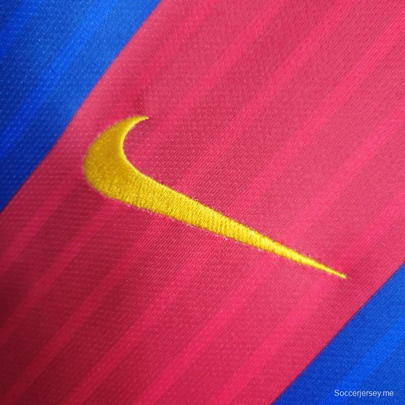 قميص كرة القدم الأساسي لبرشلونة 16-17 ريترو 16-17

