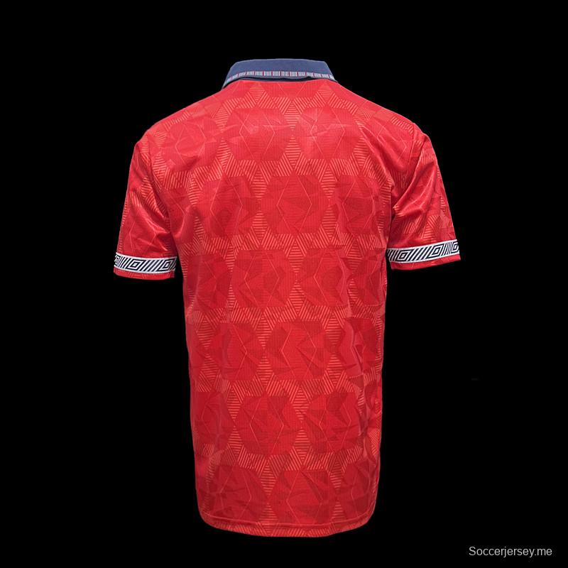 ريترو 1990 انجلترا 1990 أحمر
