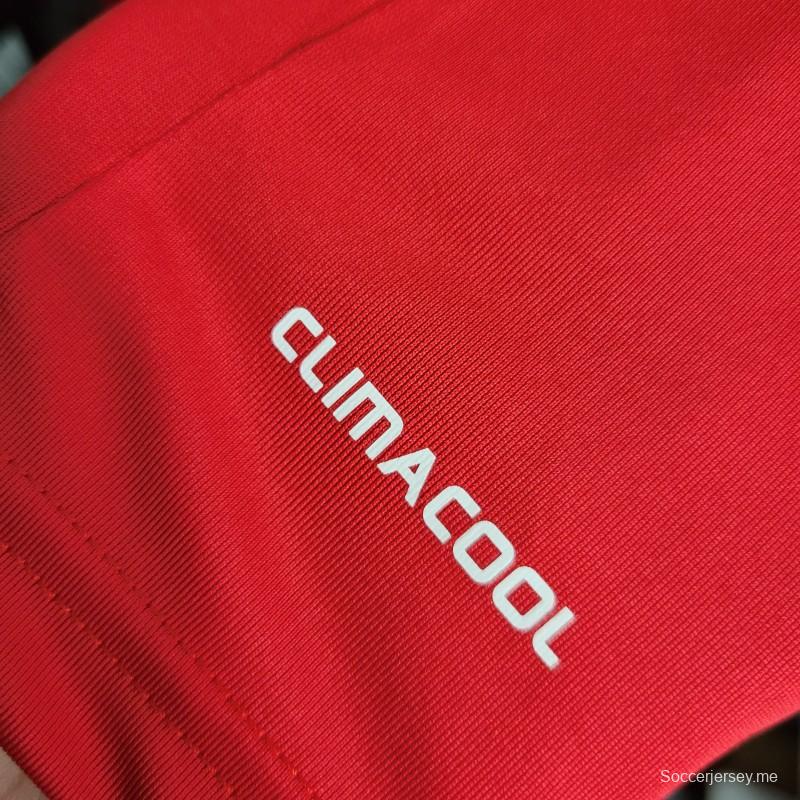 قميص ريترو بأكمام طويلة 11-12 ريال مدريد خارجي أحمر اللون
