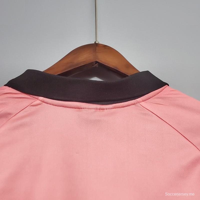 قميص بأكمام طويلة ريترو 97/98 يوفنتوس ذهاباً وإياباً وردي اللون
