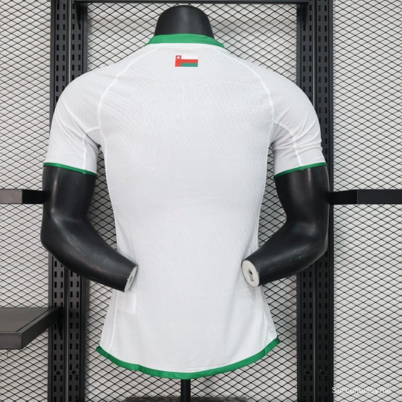 إصدار اللاعب 2024 قميص أبيض خارجي عماني 2024
