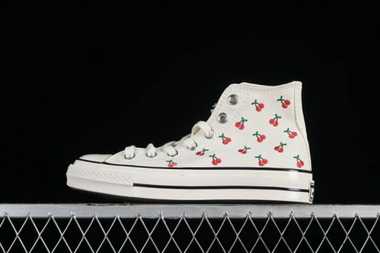 Converse Chuck 1970s Official Cherry Embroidery Canvas Sneakers - A08863C