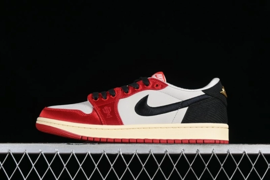 Nike Trophy Room x Jordan 1 Low OG "Away" Casual Sneakers - FN0432-100
