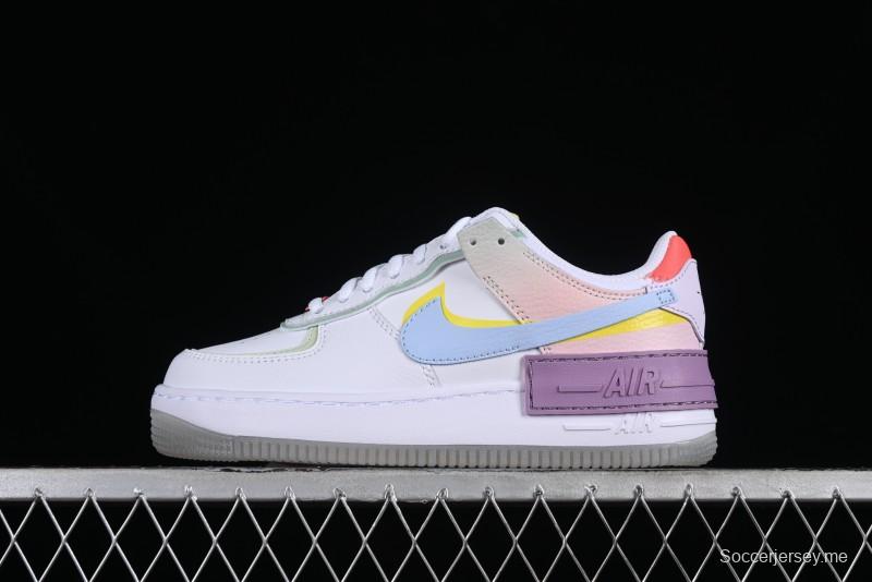 Nike Air Force 1 Shadow Lightweight Elevated Low-Top Versatile Sneakers - CW2630-141