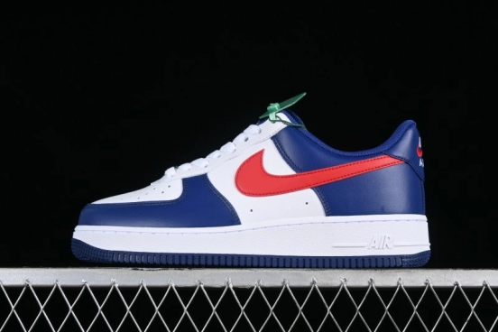 Nike Air Force 1 '07 Low White Blue Red Casual Shoes - CZ9164-100