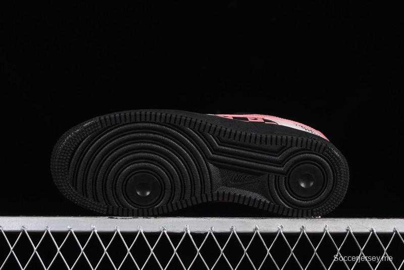 Nike Air Force 1 '07 Low Custom Anime Theme Black Sugar Heart Casual Sneakers with Lace-Up - ZH0316-012