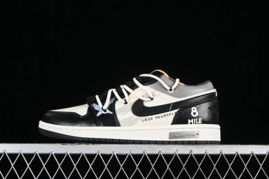 Nike Air Jordan 1 Low AJ1 Panda Prank Hip-Hop Theme - Big Shots Casual Sneakers
