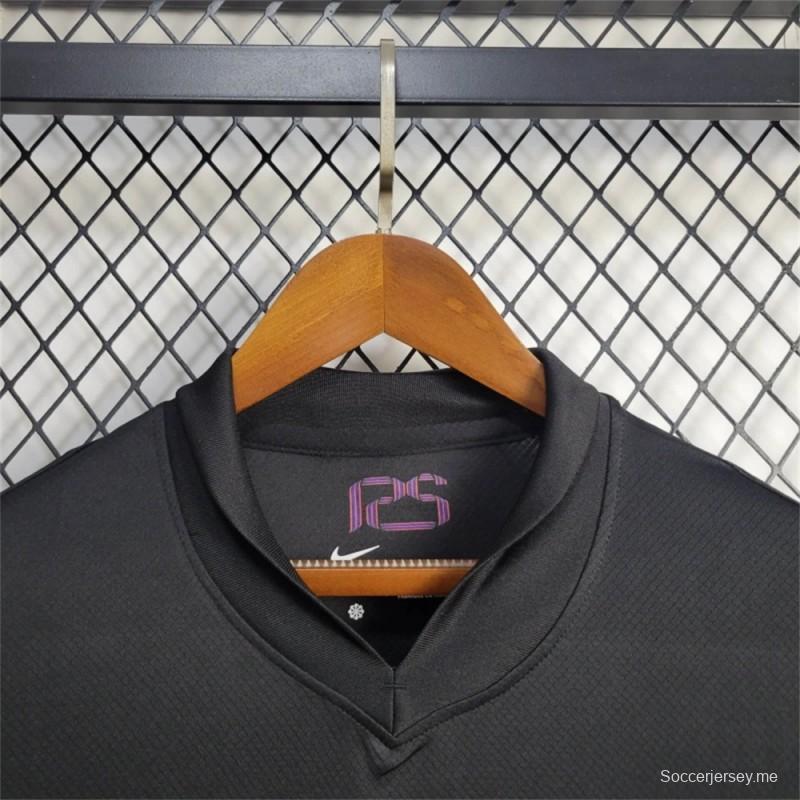 2024/25 2024 قميص برشلونة Away أسود بمناسبة مرور 125 عاماً على تأسيسه