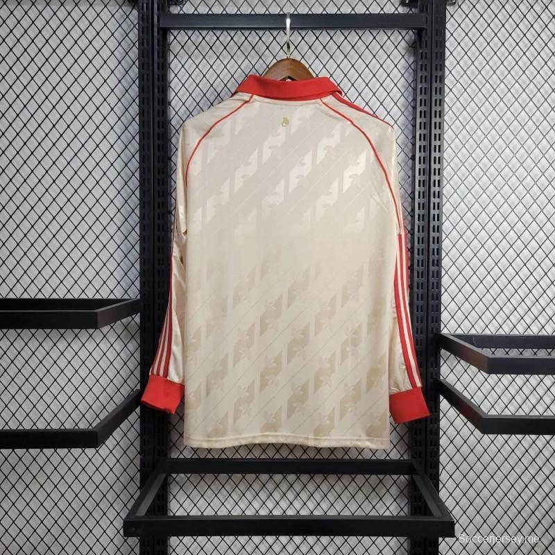 24/25 ريترو بايرن ميونخ بايرن ميونيخ بأكمام طويلة الأكمام