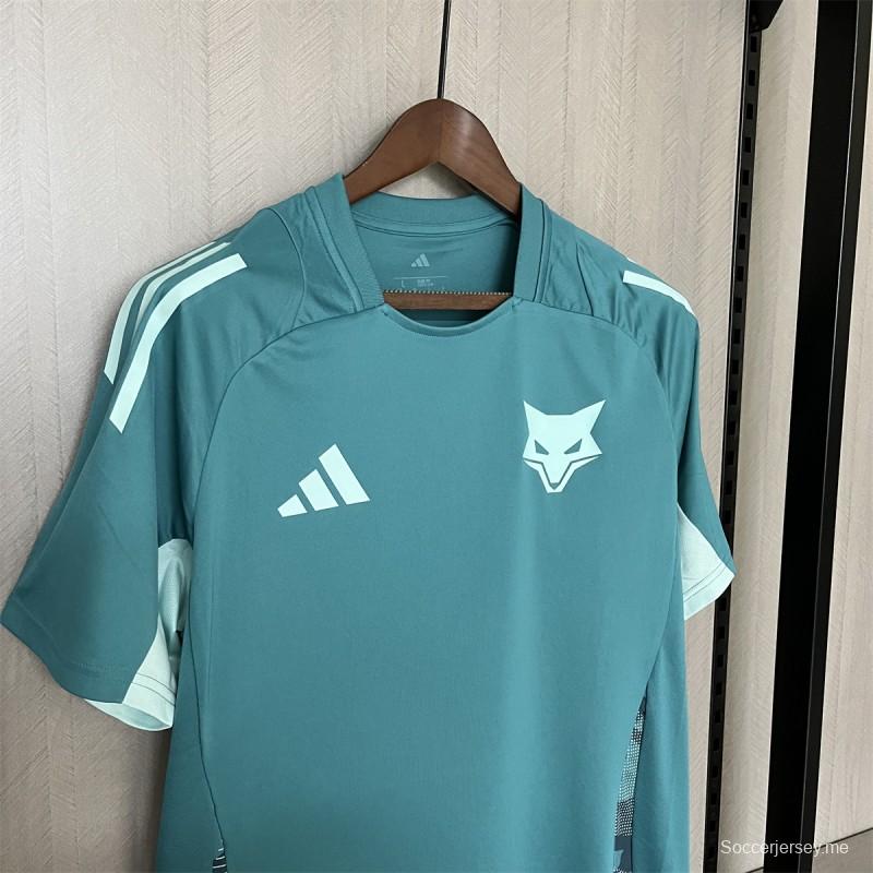 25/26 قميص تدريب كروزيرو أخضر غامق أخضر اللون S-XXXXL